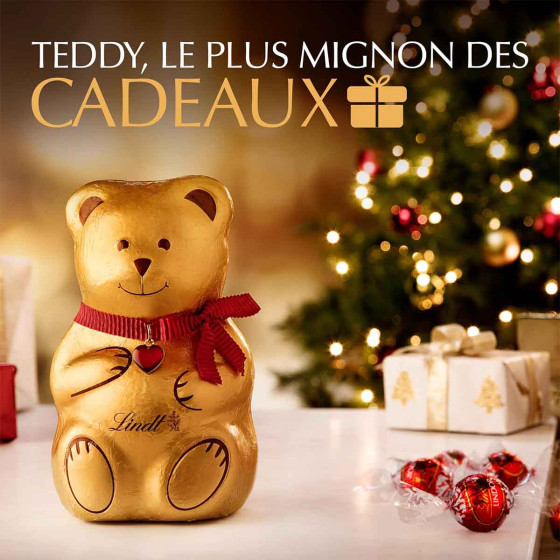 Lindt Boîte de Mini Moulages TEDDY au Lait Idéal pour Noël - vue 3