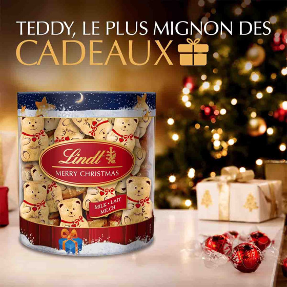 Lindt Boîte de Mini Moulages TEDDY au Lait Idéal pour Noël - vue 6