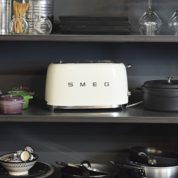 Grille-pain SMEG 4 Tranches Blanc - TSF02WHEU