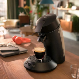 Machine à café Senseo Original Plus Booster d’arômes - Philips CSA210/61 Noir