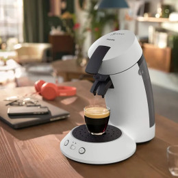 Machine à café Senseo Original Plus Booster d’arômes - Philips CSA210/11 Blanc