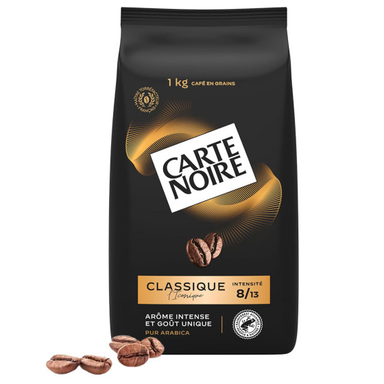 Café en Grains Carte Noire Classique - 3 paquets - 3 Kg