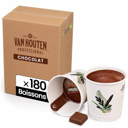 Gobelet Pré-dosé Van Houten Chocolat Chaud Lacté - 180 boissons