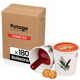 Gobelet Pré-dosé Velouté de Tomates avec Croutons - 180 boissons