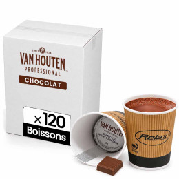 Gobelet Pré-dosé Van Houten Chocolat Chaud Lacté - 120 boissons