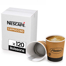 Gobelet Pré-dosé Nescafé Cappuccino - 120 boissons