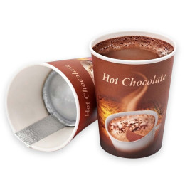 Gobelet Pré-dosé XXL en carton Chocolat Chaud Lacté - 10 boissons