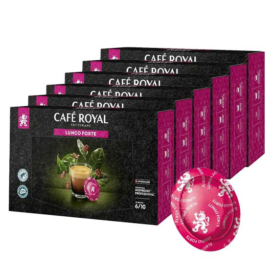 Capsule Nespresso Pro Compatible Café Royal Lungo Forte - 12 boites - 600 capsules