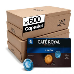 Capsule Nespresso Pro Compatible Café Royal Lungo - 12 boites - 600 capsules