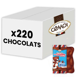 220 Oursons au Chocolat au lait et Guimauve - Cémoi - 1,6 Kg