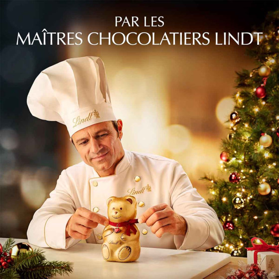 390 Oursons au Chocolat au lait Teddy - Lindt - Carton de 3,9 Kg