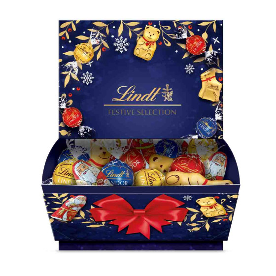 60 Chocolats assortis Lait, Noir, Blanc - Lindt - 690 gr