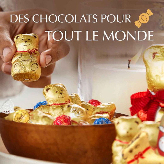 60 Chocolats assortis Lait, Noir, Blanc - Lindt - 690 gr