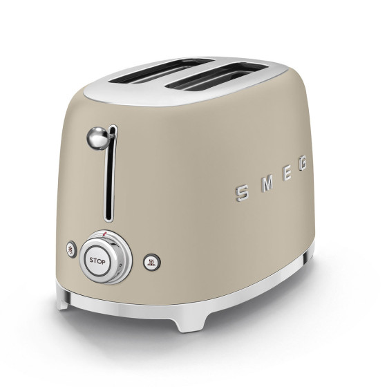 Set petit-déjeuner SMEG Beige Lin Mat (Bouilloire KLF03MLMEU + Grille-pain TSF01MLMEU)