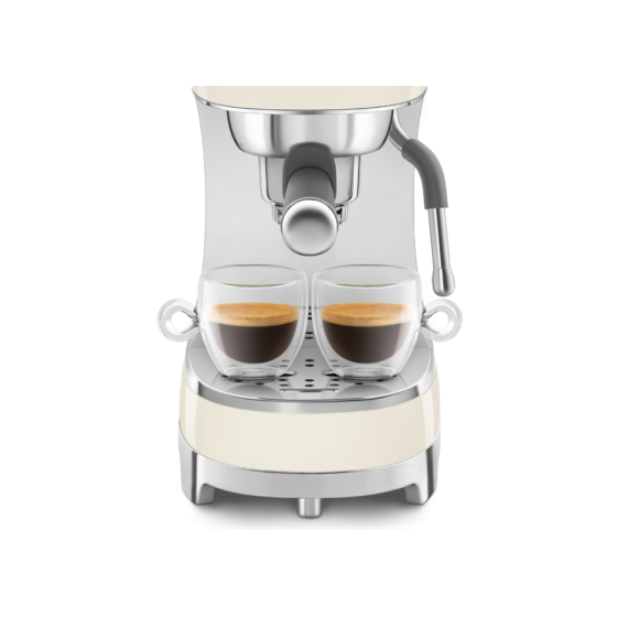 Set café SMEG Crème (Broyeur à café CGF03CREU + Machine à café expresso ECF02CREU)