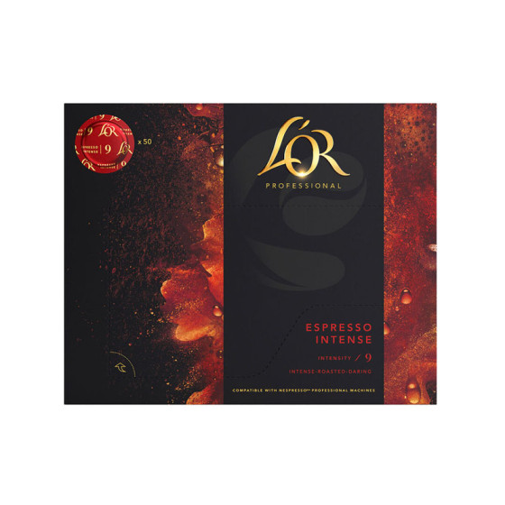 Capsule Nespresso Pro Compatible L'Or Intense - 6 boites - 300 capsules