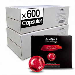 Capsule Nespresso Pro Compatible Gimoka Intenso - 12 boites - 600 capsules