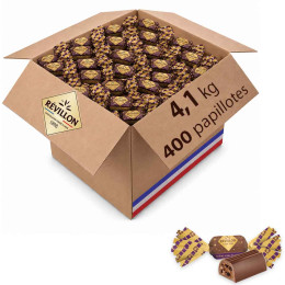 400 Papillotes Praliné éclats de biscuits au Chocolat au lait - Révillon - 4,1 Kg