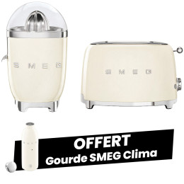 Set petit-déjeuner SMEG Noir (Grille-pain TSF01CREU + Presse-agrumes CJF11CREU)