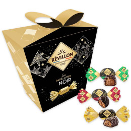 Pochette cadeaux de papillotes Révillon Chocolat noir 70% - 300 gr
