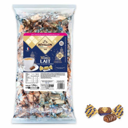 200 Mini Papillotes au Chocolat au lait praliné - Révillon - 1,26 Kg