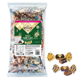 200 Mini Papillotes au Chocolat noir et lait - Révillon - 1,26 Kg