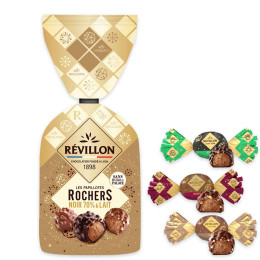 Sachet de Rochers au chocolat noir et lait Les iconiques Révillon - 370 gr