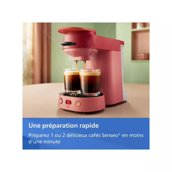 Machine à café Senseo Vibe Rouge - Philips CSA225/91