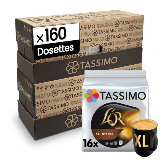 Dosette Tassimo Café L'Or XL Intense - 10 paquets - 160 dosettes