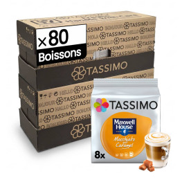 Dosette Tassimo Maxwell House Macchiato Caramel - 10 paquets - 80 Boissons
