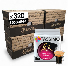 Dosette Tassimo L'Or Espresso Café Long Intense - 20 paquets - 360 dosettes