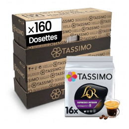 Dosette Tassimo L'Or Espresso Intense - 10 boîtes - 160 dosettes
