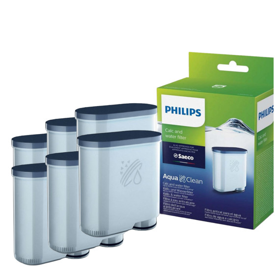 Filtre à Eau PHILIPS CA6903/10 Aquaclean et SAECO - 6 cartouches filtrantes