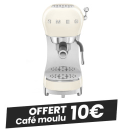 Machine à café expresso SMEG Crème - ECF02CREU
