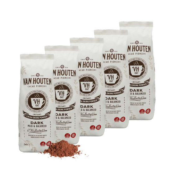 Chocolat Chaud Van Houten VH Oat (19%) - Vegan - 5 paquets - 5 Kg
