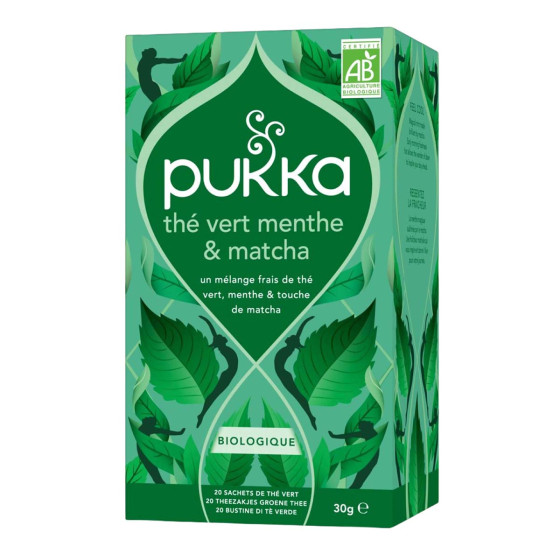 Thé vert Bio Pukka Menthe & Matcha - 20 sachets