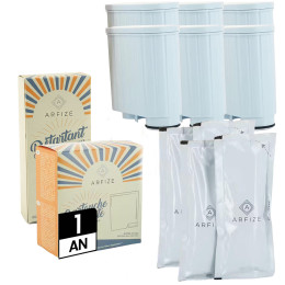 Kit 12 mois d'entretien ARFIZE compatible Philips / Saeco - 6 cartouches filtrantes + 4 x 50 ml de détartrant