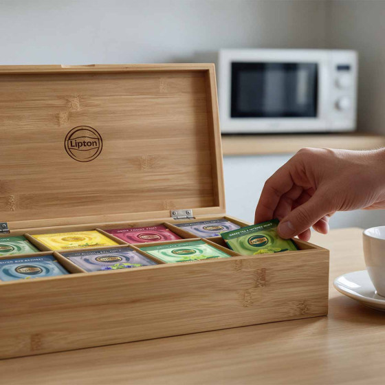 Pack découverte Lipton exclusive Sélection + 1 coffret bois OFFERT - 8 boites - 200 sachets