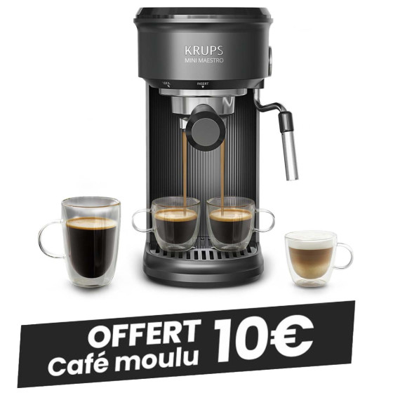 KRUPS Mini Maestro Machine Expresso XP3508E0 Noir