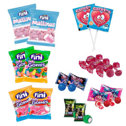 Bonbon Fini Seau Citrouille Halloween garni - 9 seaux - 1.6 Kg
