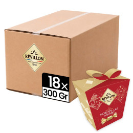 18 Pochettes cadeaux de papillotes Révillon Chocolat Noir 70%, Lait, Blanc - 5,4 Kg