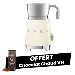 Chocolatière et Mousseur à lait SMEG Crème - MFF11CREU