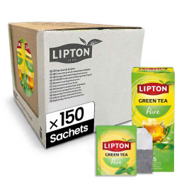 Thé Vert Lipton - 6 boites - 150 sachets