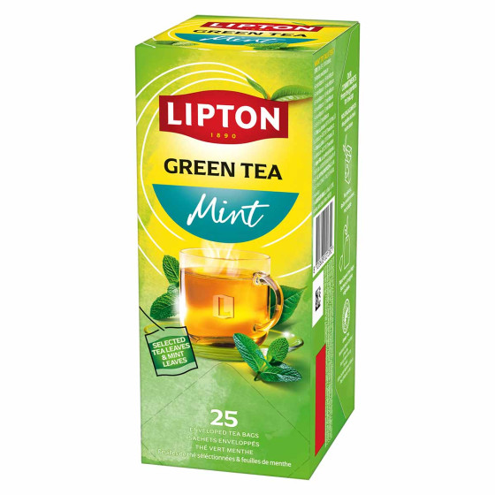 Thé Vert Lipton Menthe - 6 boites - 150 sachets