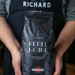 Café en Grains Cafés Richard Perle Noire - 3 paquets - 3 Kg