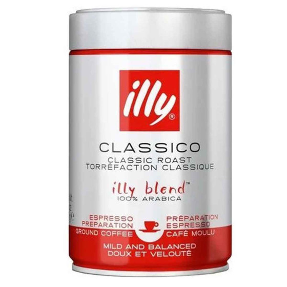 Café Moulu illy Espresso Classico - 6 boîtes - 1,5 kg