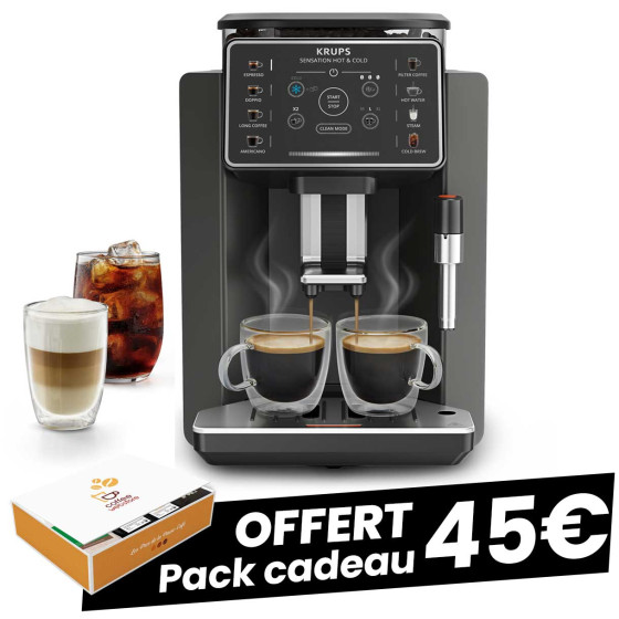 Krups Sensation Hot & Cold EA913HE0 Charbon