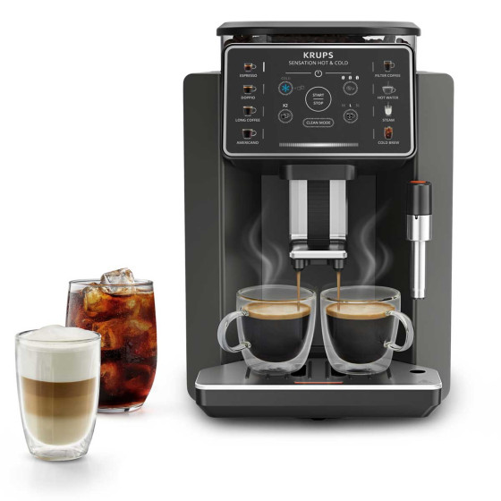 Krups Sensation Hot & Cold EA913HE0 Charbon
