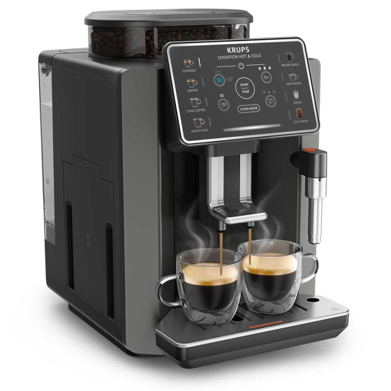 Krups Sensation Hot & Cold EA913HE0 Charbon
