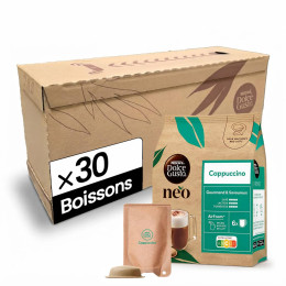 Dosettes Nescafé Dolce Gusto NEO Cappuccino - 5 boîtes - 30 boissons